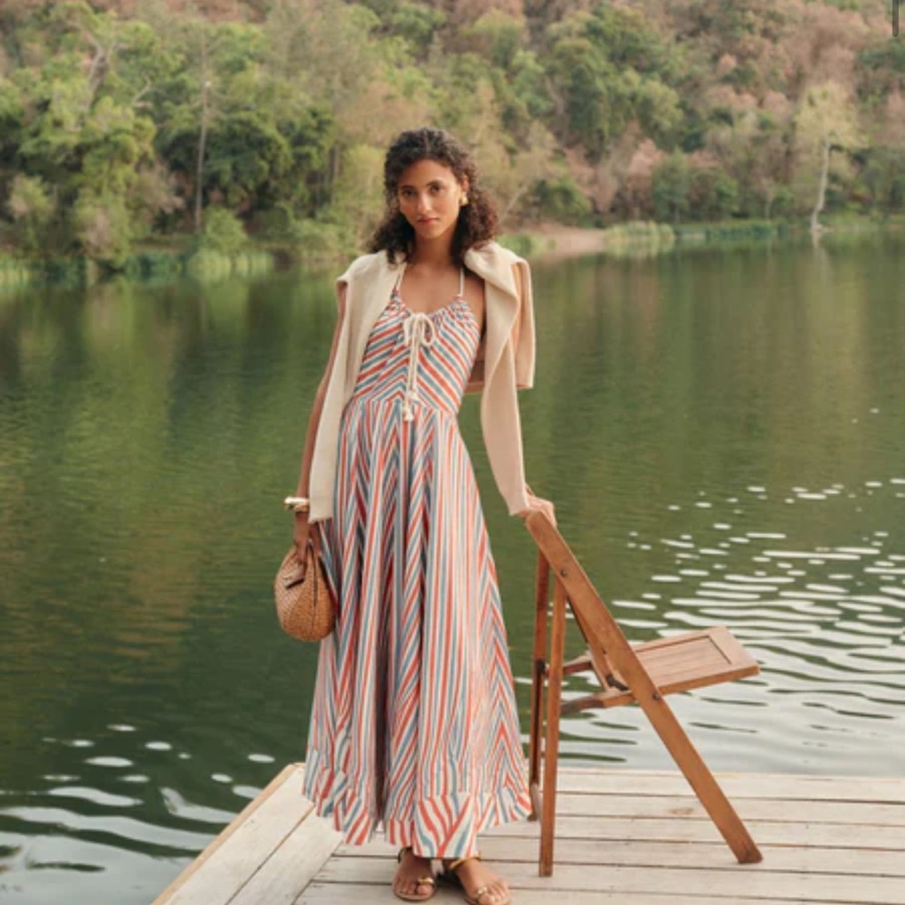 Tuckernuck Americana Stripe Sierra Dress red white blue nautical - Picture 2 of 8